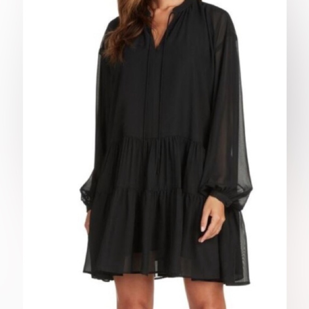 Willow Black Long Sleeve Dress